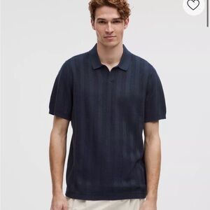 Lululemon Athletica Men's Dark Blue Polo Shirt